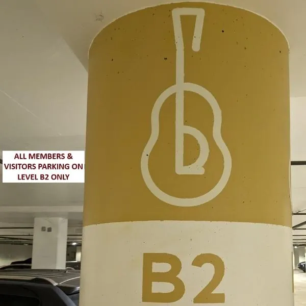 B2 level parking at the Whole Foods garage, reserved for QNTM Fit Life members
